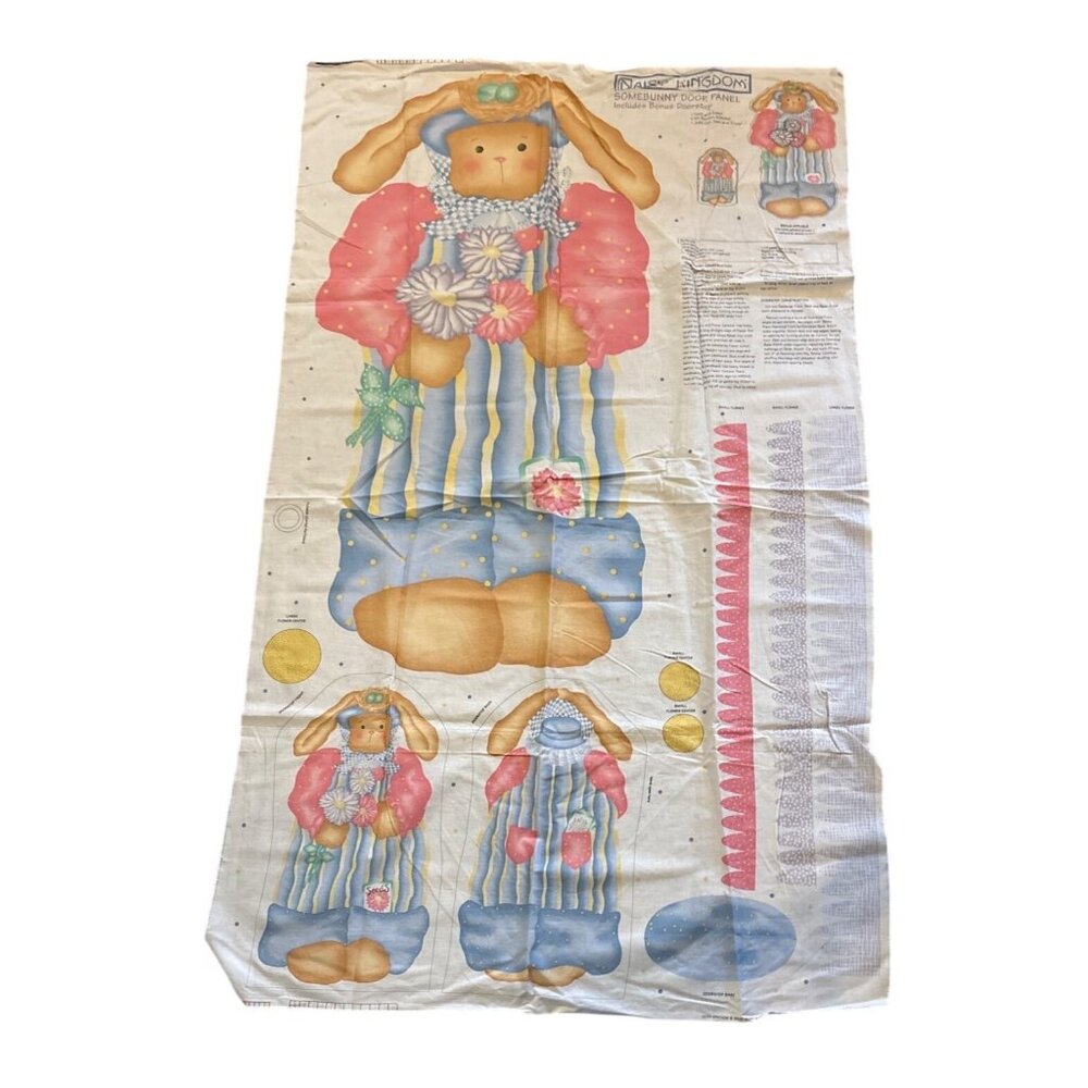 Daisy Kingdom Somebunny Doorstop Fabric Panel  Craft Kit Pattern